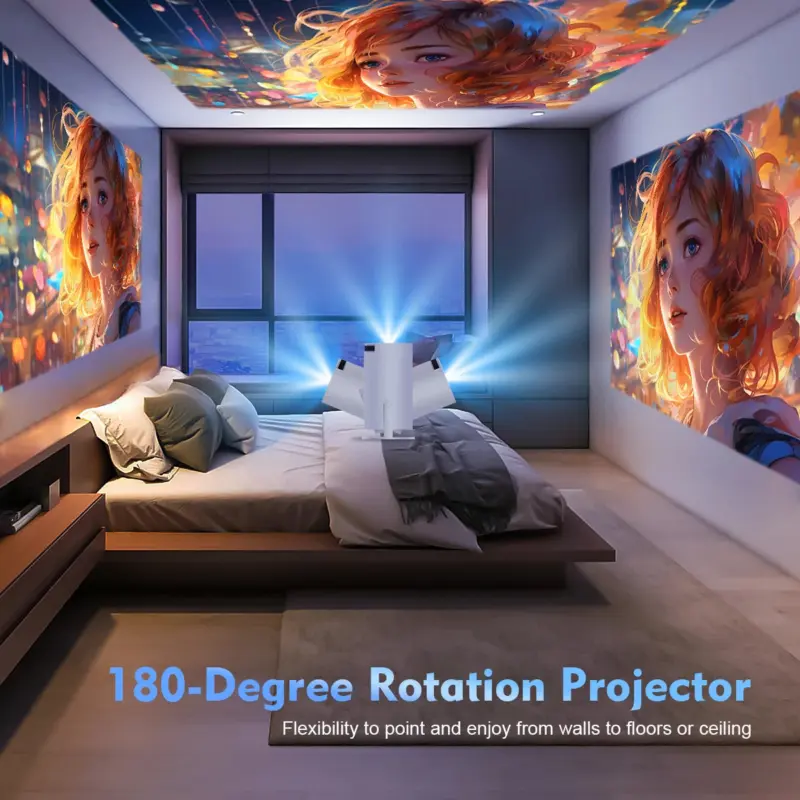 Lumazon Projector X1 – 4K UHD Smart Mini Projector | Android 11 | Dual Wi-Fi 6 | Bluetooth 5.0 | 260 ANSI Lumens - Image 5